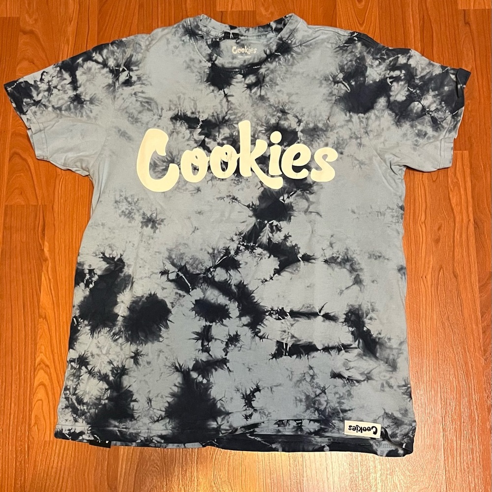 Blue Tie-Dye Cookies Shirt - Medium